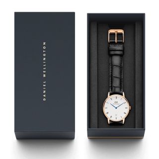 ĐỒNG HỒ NAM NỮ CAO CẤP DANIEL W DAPPER DÂY DA KIM XANH CÓ LỊCH FULLBOX TEM