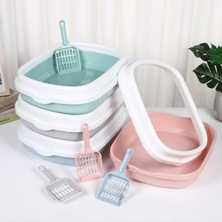 Xẻng nhựa xúc cát cho mèo Xẻng xúc phân thú cưng vệ sinh có khe lọt cát L0431