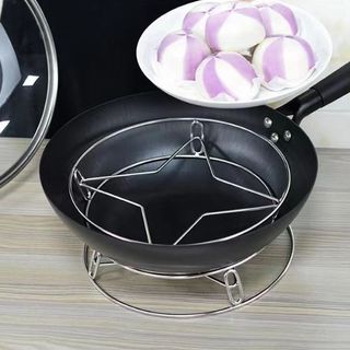 Giá để nồi hình sao 4 cánh inox giá để nồi cách nhiệt chống bỏng, giá để hấp đồ ăn L0911