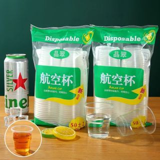 Cốc nhựa dùng một lần 170ml cốc uống nước bằng nhựa dày cho quán ăn nhà hàng an toàn L0252