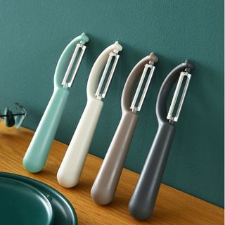 Dao gọt vỏ trái cây bằng thép không gỉ có tay cầm, dụng cụ bào gọt vỏ khoai tây củ quả nhỏ gọn L0623