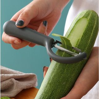 Dao gọt vỏ trái cây bằng thép không gỉ có tay cầm, dụng cụ bào gọt vỏ khoai tây củ quả nhỏ gọn L0623