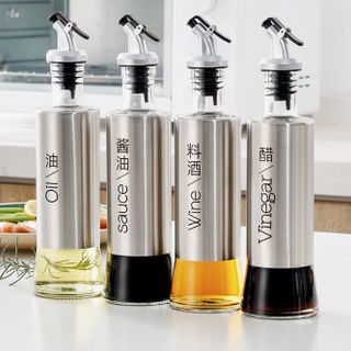 Chai đựng rót gia vị dầu ăn nước mắm thủy tinh 300ML bình kiểm soát lượng dầu, lọ đựng gia vị tiện lợi khi nấu ăn L1111
