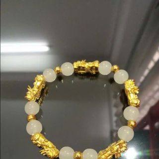 Vòng đeo tay chuỗi 5 tỳ hưu siêu sang trọng vòng tay phong thủy