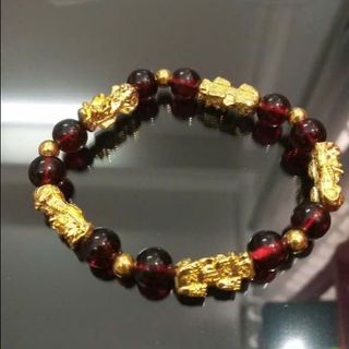 Vòng đeo tay chuỗi 5 tỳ hưu siêu sang trọng vòng tay phong thủy