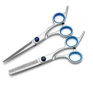 Kéo cắt tóc thẳng kéo cắt tóc răng cắt tỉa thưa tóc mái chuyên nghiệp L0411