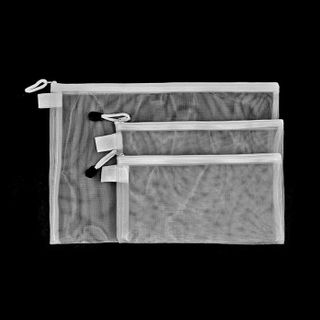 Túi lưới nylon đựng hồ sơ trong suốt có khóa kéo đựng giấy tờ túi đựng hồ sơ đựng văn phòng L0841