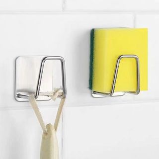 Giá để miếng rửa chén bát khăn lau bằng thép giá để đồ không cần khoan đục lỗ L0653