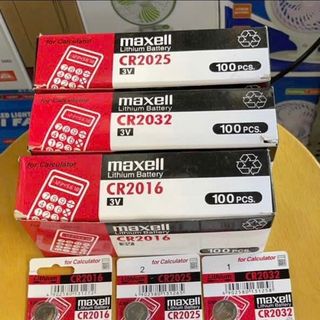 PIN MAXELL CR2016/2025/2032 Lithium 3V - Pack of 5