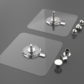 Móc nhãn vít dán tường trong suốt, móc dán treo tường chắc chắn không cần đục lỗ L1123