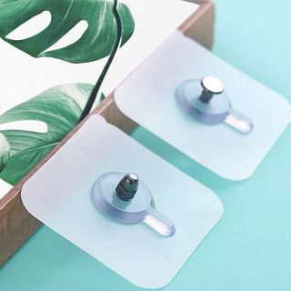 Móc nhãn vít dán tường trong suốt, móc dán treo tường chắc chắn không cần đục lỗ L1123