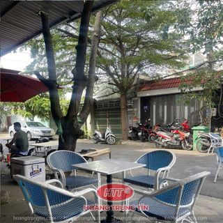 Ghế cafe cao cấp ngoài trời màu xanh dương