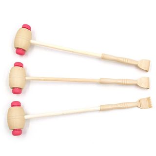 Búa massage lưng bằng gỗ kèm gãi ngứa hình bàn tay, gãi tay, búa Phật, kinh lạc, búa sống L0523