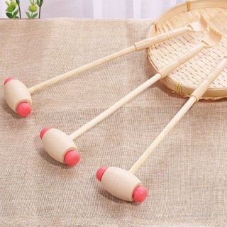 Búa massage lưng bằng gỗ kèm gãi ngứa hình bàn tay, gãi tay, búa Phật, kinh lạc, búa sống L0523