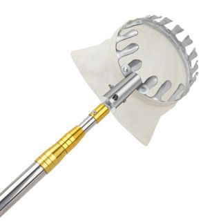 Vợt hái trái cây trên cao bằng thép không gỉ có túi đựng vải hứng không rơi rụng hư hỏng L0751