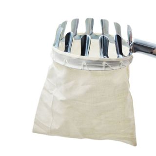 Vợt hái trái cây trên cao bằng thép không gỉ có túi đựng vải hứng không rơi rụng hư hỏng L0751