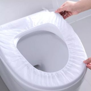 Tấm lót bồn cầu vải không dệt dùng một lần dày dặn, bệ ngồi bồn cầu du lịch khách sạn phòng vi khuẩn lây bệnh L1131