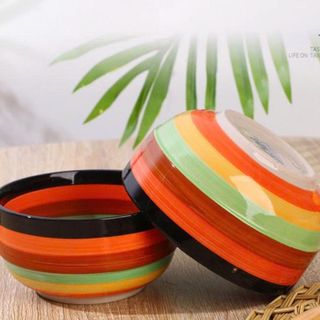 TÔ SỨ CẦU VỒNG HÀN QUỐC SIZE 7 - 18CM T40