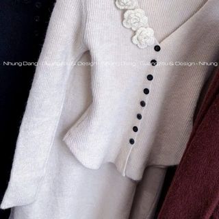 ✨ SÉT LEN QCCC L1 – HOA NỔI TINH XẢO – CHÂN VÁY DÁNG DÀI TÔN DÁNG ✨