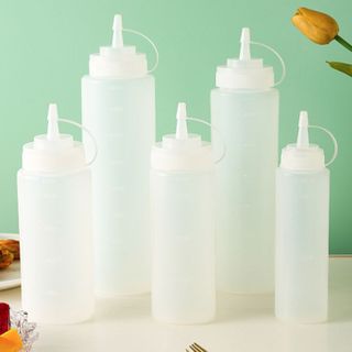Bình nhựa đựng nước sốt bóp chai nhựa đựng sốt salad chai gia vị tương ớt tương cà bóp miệng nhọn L0631