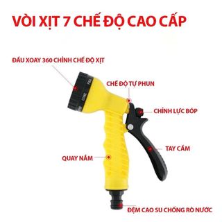 Vòi xịt 7 chế độ