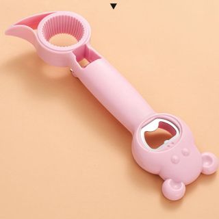 Dụng cụ mở nắp chai bia bốn trong một hình tai thỏ đa năng, dụng cụ mở nắp đồ uống chống trượt L1043