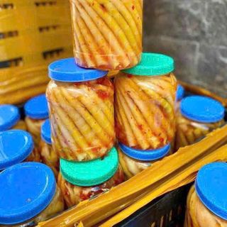 Măng Trúc ngâm tỏi ớt - hủ 1kg luôn nước