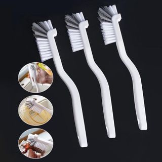 Bàn chải vệ sinh cốc trắng xám cán dài cọ vệ sinh nắp cốc gia dụng cọ vệ sinh hải sản tôm cua ghẹ L0311