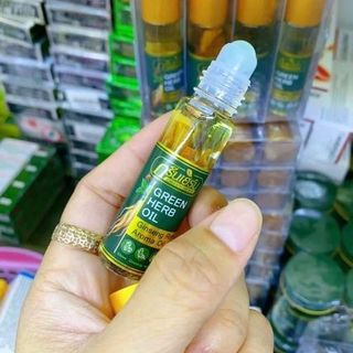 (12 Chai) Dầu Sâm Thảo Dược Thái Lan Green Herb Oil Dạng Lăn
