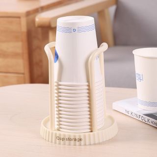 Giá để cốc giấy dùng 1 lần để bàn, Khay để cốc giấy cạnh bình nước uống cửa hàng quán ăn tiệm Spa L1022