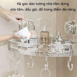 KỆ GÓC ĐỂ ĐỒ NHÀ TẮM HÌNH TAM GIÁC HÚT CHÂN KHÔNG