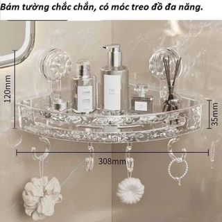 KỆ GÓC ĐỂ ĐỒ NHÀ TẮM HÌNH TAM GIÁC HÚT CHÂN KHÔNG