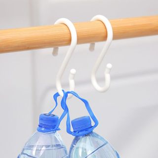 Móc nhựa hình chữ S treo quần áo đa năng móc treo đồ nhỏ gọn trong nhà bếp phòng tắm L1044