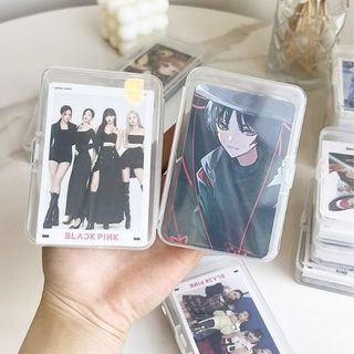 Hộp nhựa trong suốt đựng danh thiếp card visit hộp đựng thẻ game thẻ thành viên phân loại có nắp L0923