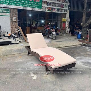 Giường tắm nắng nhựa giả mây