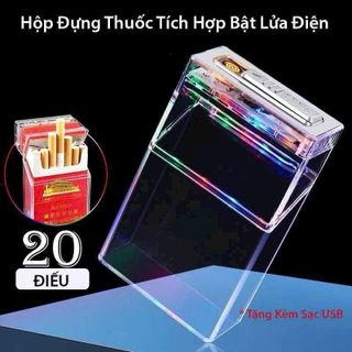 Hộp đựng thuốc tích hợp bật lửa điện