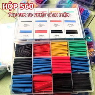 Gen co nhiệt bọc cách điện nhiều màu