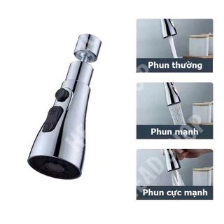 Đầu vòi nước tăng áp rửa bát xoay 360