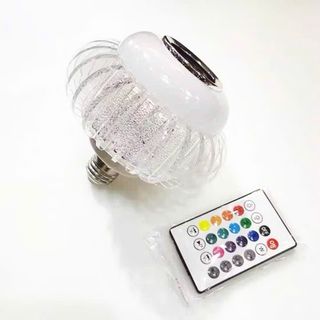 Bóng đèn âm nhạc YÊU THÍCH YÊU THÍCH, Bóng đèn Bluetooth RGB không dây đế E27, 24 phím Điều khiển từ xa