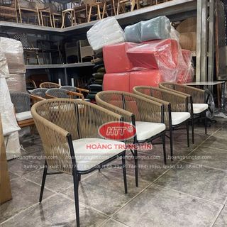 Ghế cafe cao cấp đan dây dù