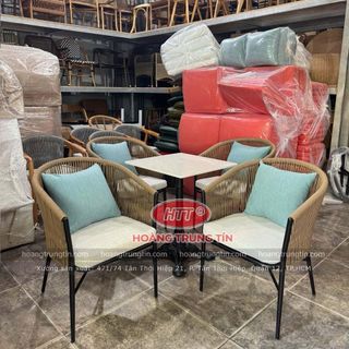 Ghế cafe cao cấp đan dây dù