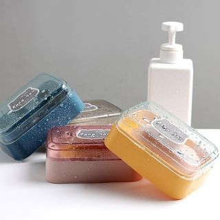 Hộp đựng xà phòng có nắp, không tích tụ nước, giá để xà phòng hộp đựng xà phòng du lịch L0243