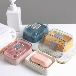 Hộp đựng xà phòng có nắp, không tích tụ nước, giá để xà phòng hộp đựng xà phòng du lịch L0243