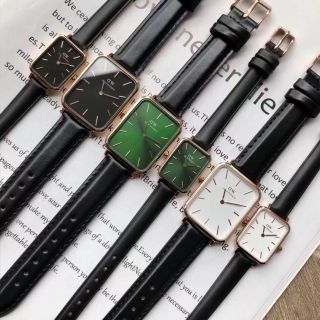 SIÊU SALE ĐỒNG HỒ CAO CẤP DANIEL W MẶT CHỮ NHẬT DÂY DA VÀ LƯỚI SIZE LỚN