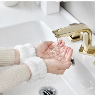 Vòng đeo tay chống thấm nước rửa mặt chống ướt cổ áo sàn nhà, ống tay chống ẩm thấm mồ hôi (2 Cái)L0612