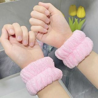 Vòng đeo tay chống thấm nước rửa mặt chống ướt cổ áo sàn nhà, ống tay chống ẩm thấm mồ hôi (2 Cái)L0612