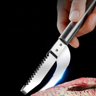 Dao mổ bụng cá bằng thép không gỉ, dụng cụ cạo vảy sơ chế cá nguyên con, dao loại bỏ vảy cá đa năng L1114