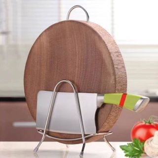 Giá để thớt bằng thép không gỉ giá để nắp nồi, giá để dao vật dụng nhà bếp đa năng L0552