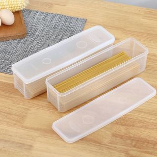 Hộp đựng mì ý dài hộp đựng mì tươi cỡ lớn hình chữ nhật hộp đựng thực phẩm bảo quản tủ lạnh L0351