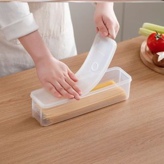 Hộp đựng mì ý dài hộp đựng mì tươi cỡ lớn hình chữ nhật hộp đựng thực phẩm bảo quản tủ lạnh L0351